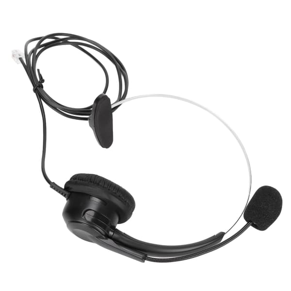 Justerbart mikrofonhodetelefonsett for hjem- og kontortelefon