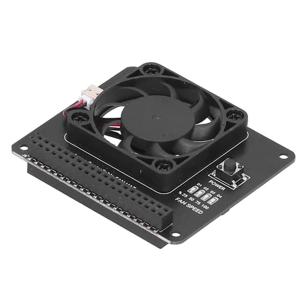 Køleblæsermodul med strømafbryder Justerbar hastighed til Raspberry Pi 4B 3B+/3B