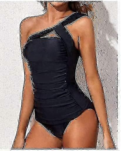 Todelt Tankini-badedragt Sort Black M