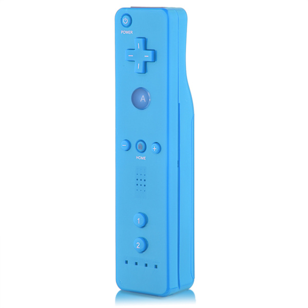 Blå Gamepad-controller med analog joystick til WiiU/Wii-konsollen
