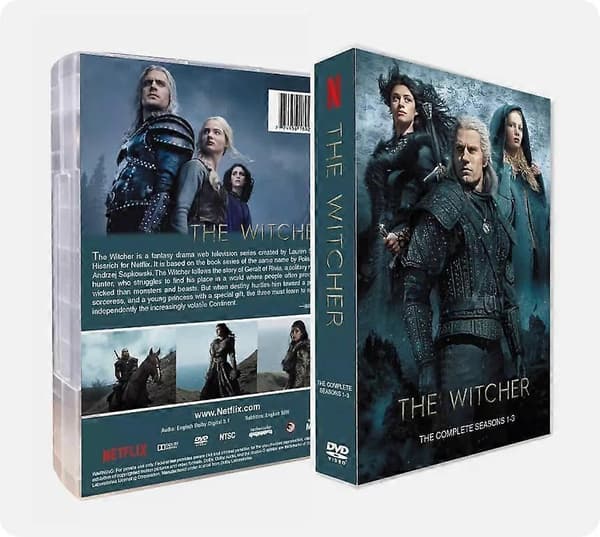 【BQ】The Witcher Sæson 1-4 engelsk version DVD TV-serie 11-disc