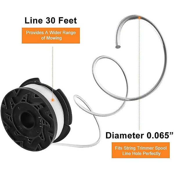 3/4/6 kpl Vaihdettavissa Black+decker Af-100 Trimmerin siiman keloihin