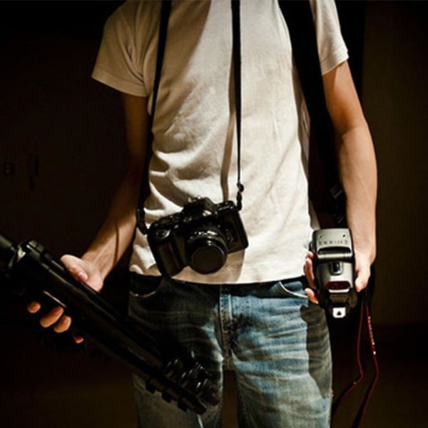 Kamerastropp Kamerahalsstropp med hurtigspenner for speilløst kamera.