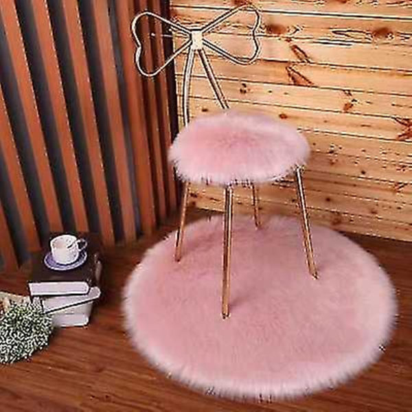 Pyöreän muotoiset matot makuuhuoneeseen Pink 80cm