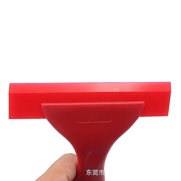Værktøj til bilvask og vedligeholdelse Bilskønhedsværktøj Dobbeltlags okseseneskraber (rød)