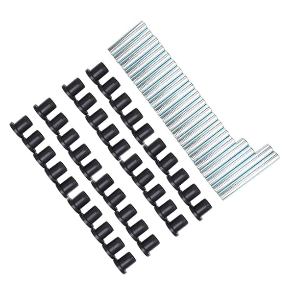 60 stk. Styrearmsbøsningskit 7501097 Sort Lav Slid Replacement til Polaris Ranger XP 800 2010‑2014