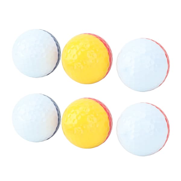 Høj Elasticitet Dual Color Golfbolde Langdistance Design til Træning og Konkurrence 12 stk. Blank Finish