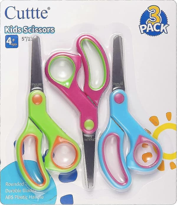 【BQ】Plus Fit Cut buede sakser, stor, svart 5 inch