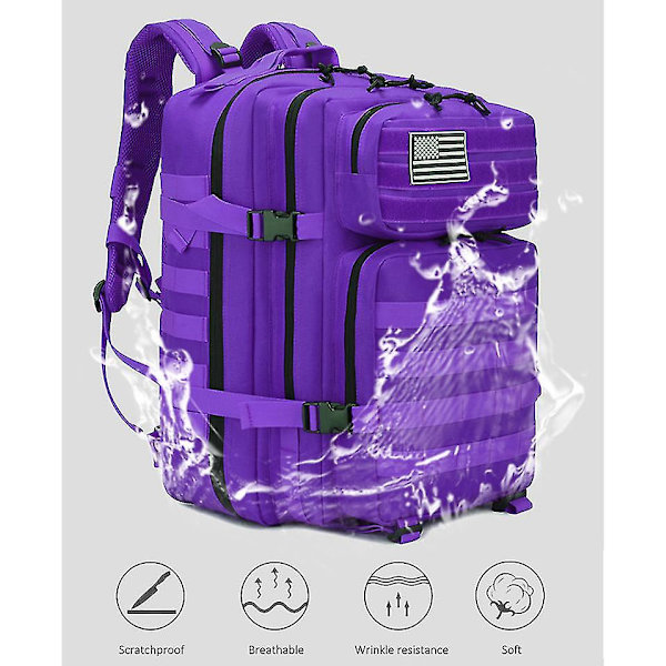 50l Vandring Trekking Bag Military Tactical Backpack Army Vanntett Outdoor Travel Camping Bag