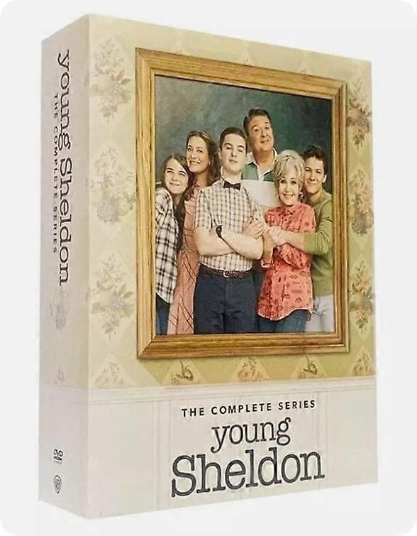 【BQ】Young Sheldon: The Complete Series Sæson 1-7 engelsk version (DVD, 2024, 14-disc sæt)