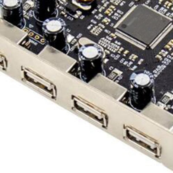 4 Port USB 2.0 Pci-e Desktop Expansion Card 480mbps Stöd Usb1.1 Device Card Mcs9990 För Windows black