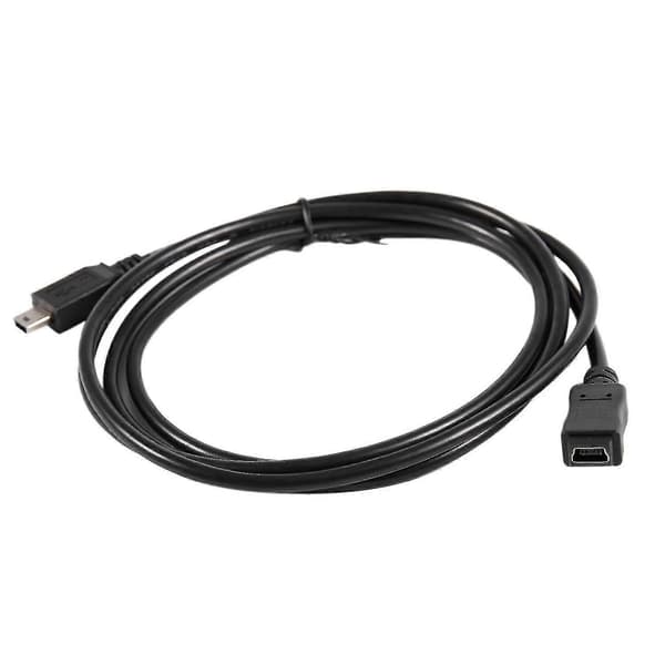 1,5 m Mini USB B 5-pin hann til hunn forlengelseskabeladapter Black