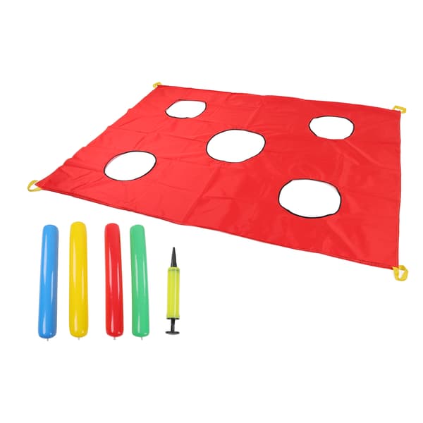Whack A Mole Fallskärmsspel 5 Hål Främjar Samarbete för 3 År och Uppåt