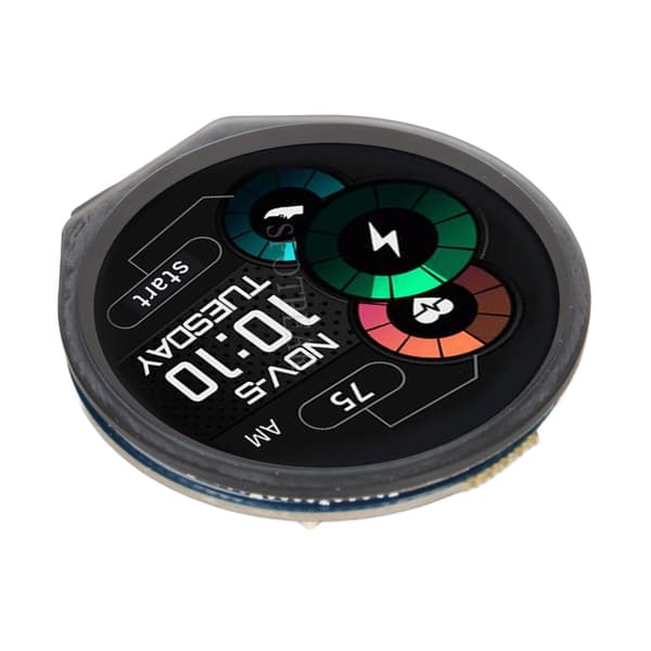 RP2040 Mikrokontroller Utvecklingskort för Raspberry Pi Pico med 1.28 tums Rund Touch LCD-skärm Accelerometer Sensor