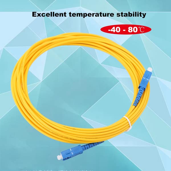 Høy kvalitet 10m/11yd SC til SC Duplex Single Mode Fiber Patch-kabel
