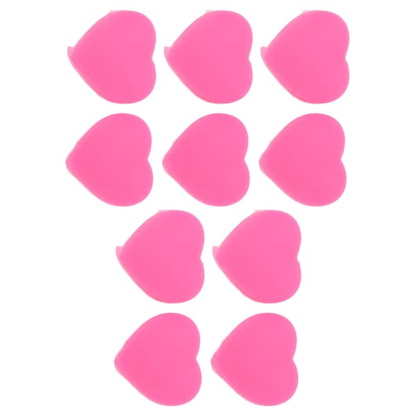 10-pak hjerteformet silikone tennis ketcher vibrationsdæmper pink