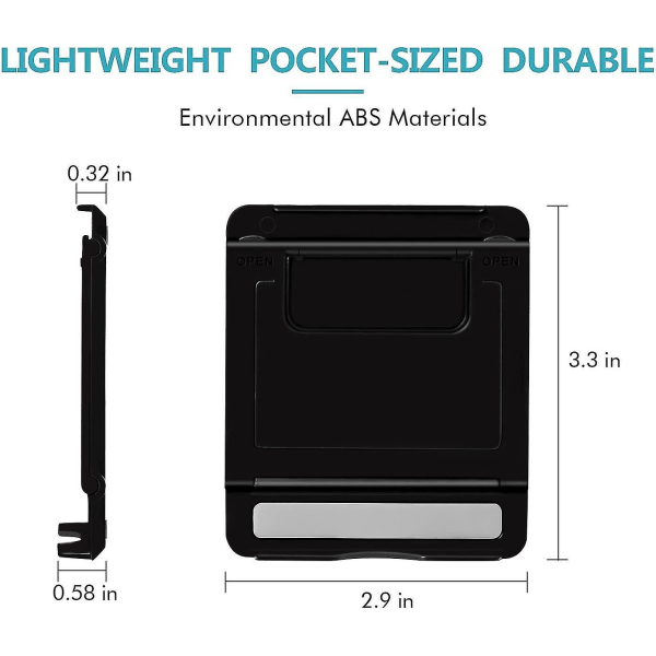 4-pack mobiltelefonställ, universal hopfällbart tablettställ med flera vinklar