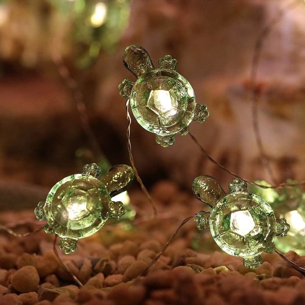 Sköldpadda Dekorativa String Lights Led Väderbeständig USB Powered Turtle Fairy Light USB Powered 19.7FT or 40LED