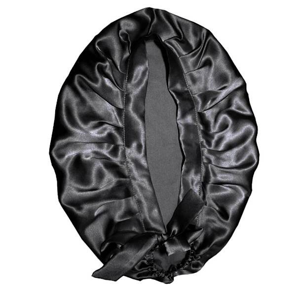 Uusi Sleeping Cap Real Silk Suojaa hiuksiasi nukkuessasi black