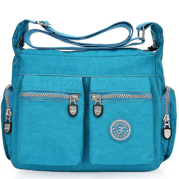 Naisten Laukut Kukkarot Nylon Laukku Kangaslaukku Olkalaukku Crossbody Käsilaukku Sky blue