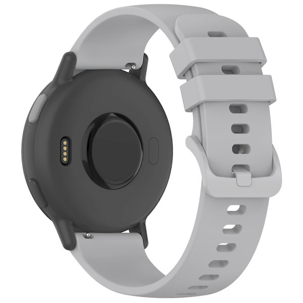 【BQ】For Garmin vivoactive 5 Silicone Strap 20mm Quick Release Replacement Band Grey