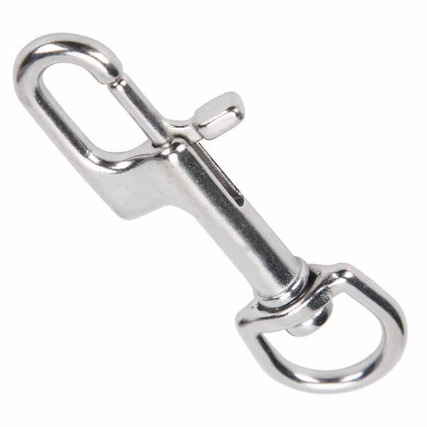 Dykker Snap Clips i rustfrit stål med enkelt øjebolt 90 mm