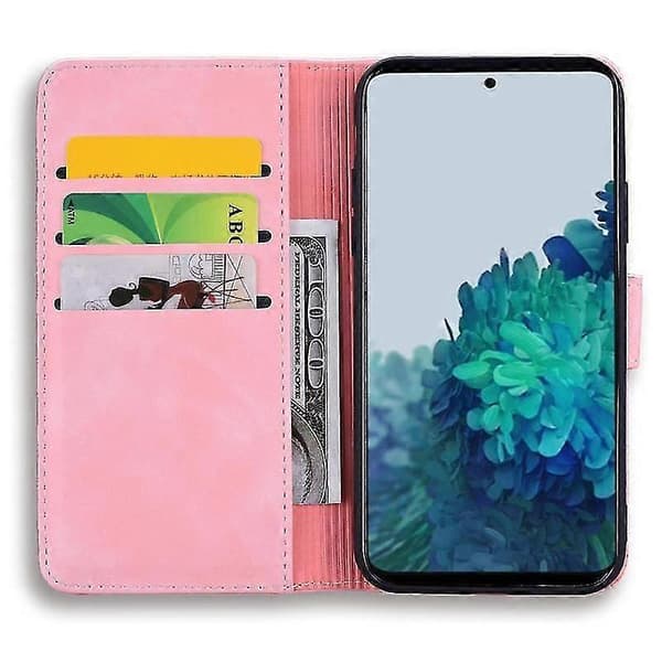 Plånboksfodral för S21 Fe 5g PU-flipfodral Mandala Light pink