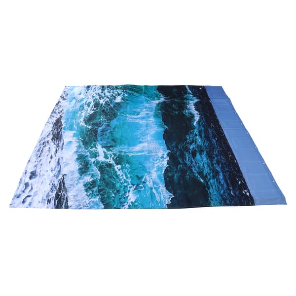 Vattentätt Duschdraperi Set med 12 Krokar 150x180 cm Badrumstillbehör