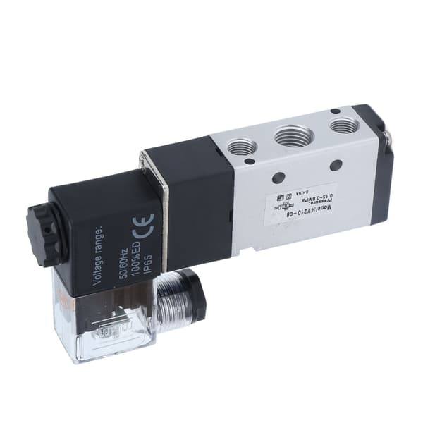 4V210‑08 Elektrisk Magnetventil Normal 2 Positioner 5 Vejs Luftkomprimeret Afløbsventil til Automatisk Værksted DC 12V