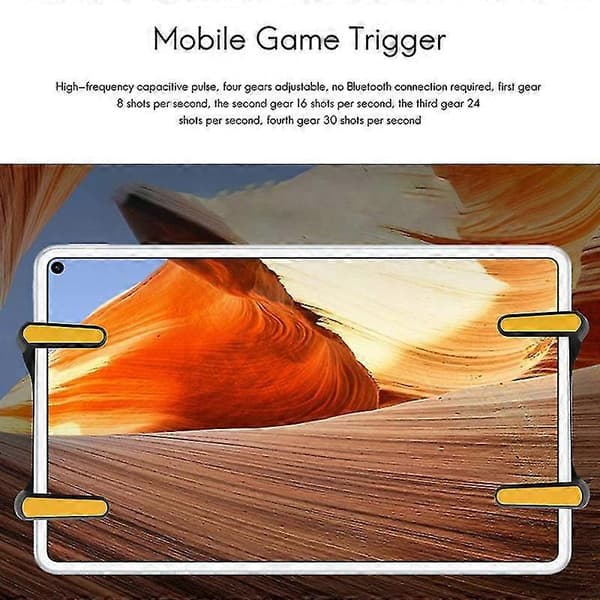 Seks-finger iPad PUBG Controller Kapacitiv Justerbar Mobil Spiltrigger L1R1 Knap Gamepad