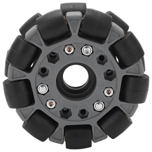 100 mm dobbelt plastik omni-directional hjul 20 kg lastekapacitet til robotplatformssæt 14049