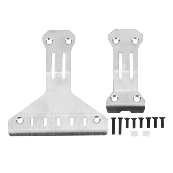 Rustfrit stål RC Chassis Armor Front Bageste Kropsbeskyttelse til Tamiya XV 02 Pro 58707 1/10 RC Bil