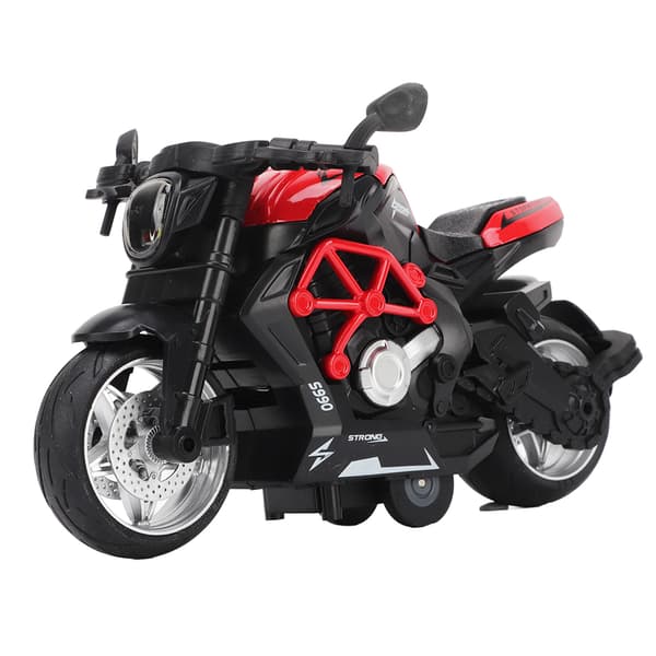 Alloy Motorcykel Model Høj Simulation Cool Lyd Lys Træk Tilbage Motorcykel Legetøj til Børn Rød