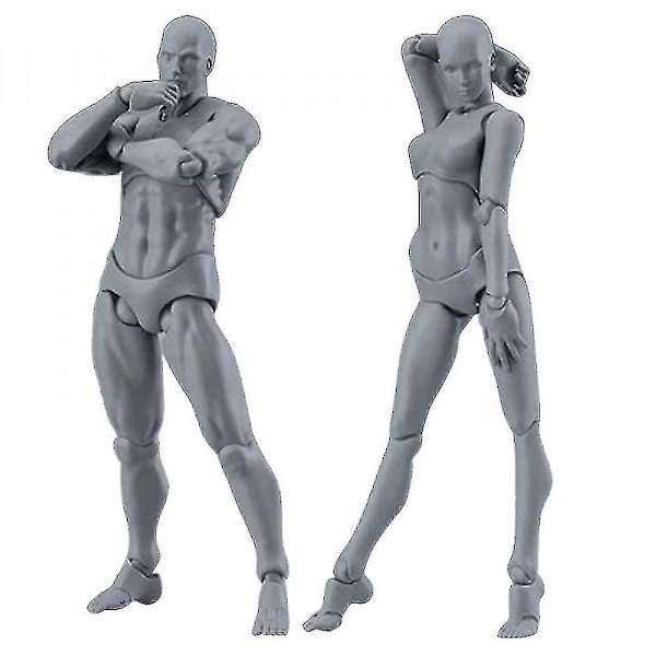 1 Set Ritningsfigurer för konstnärer Actionfigur Modell Människodocka