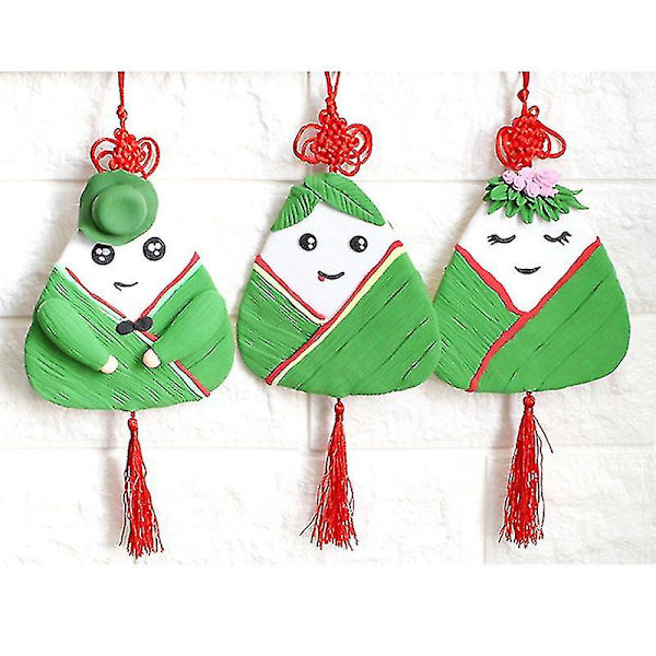 10 kpl Tee itse-piirustus Zongzi-riipus tee-se-itse-maalaus Valkoinen alkio Zongzi-riipus hauska tee-se-itse-grafiti