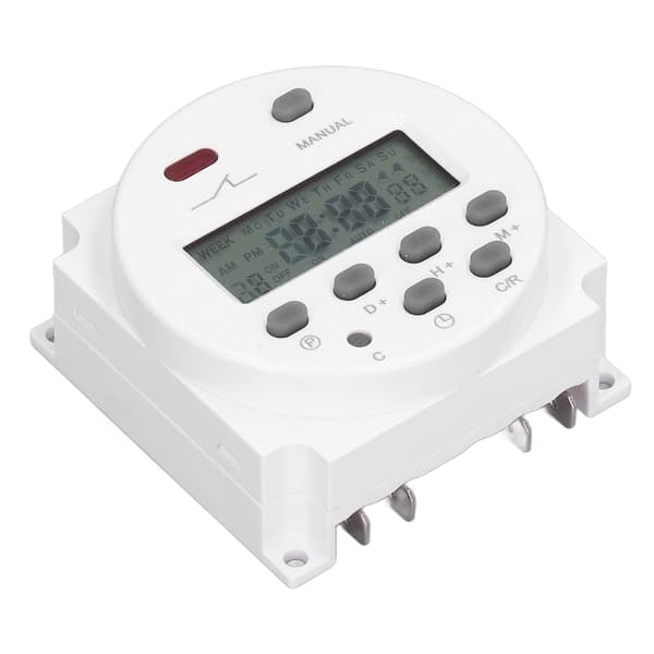Elektronisk Timer Programmerbar LCD Digital Tidsstyringsrelæ 16 Til 16 Fra Cn101AAC220-240V