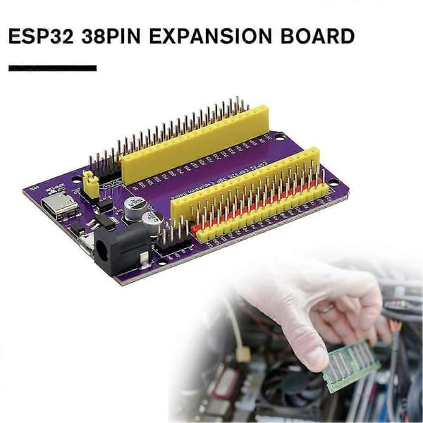 【BQ】ESP32 Breakout Board Expansionskort Kompatibelt med ESP32 38pin Terminal Module Adapter