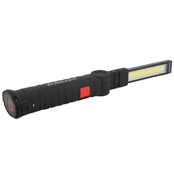 Laderbar USB lommelykt Multifunksjonell sammenleggbar arbeidslys COB LED Camping lommelykt