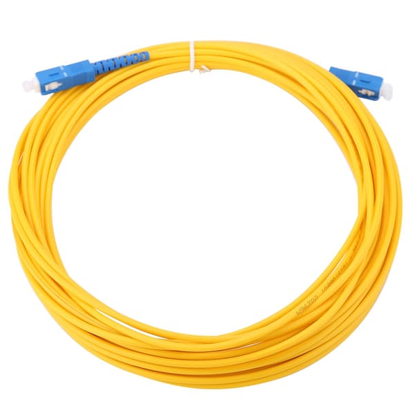 Korkea laatu 10m/11yd SC - SC Duplex Single Mode Fiber Patch-kaapeli