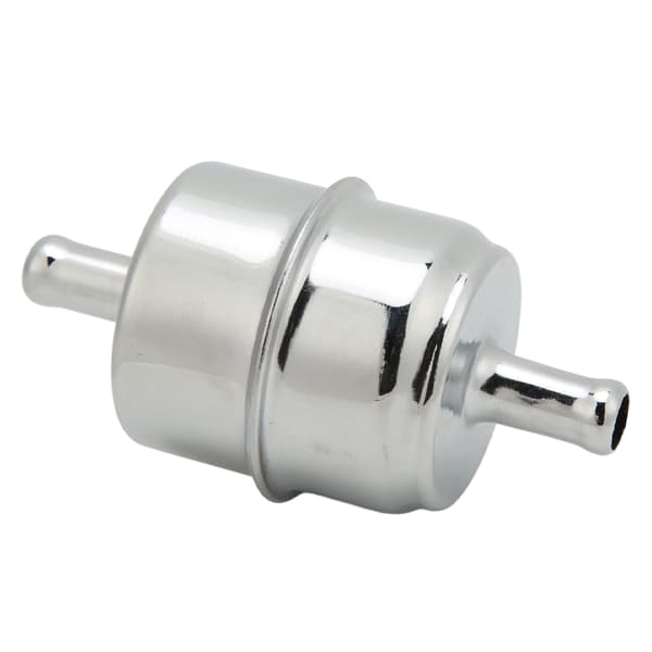 3 8in Høyflyt Drivstoffilter Inline Slange 9746 Krom Universal Erstatning Chevy