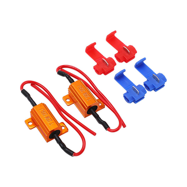 2 sæt 25W 25Ω LED Modstandsdekoder Anti Korruption Holdbar Belastningsindikator Modstand