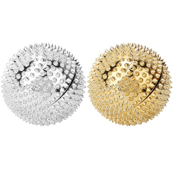 2 par magnetiske piggete håndmassasjeball trykkavlastning triggerterapi rulle