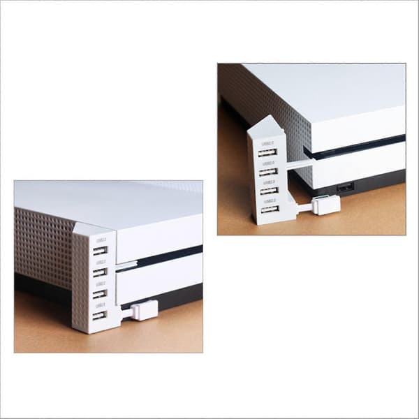 Högstabil USB 2.0-hubbadapter med 4-portars splitter-expansion