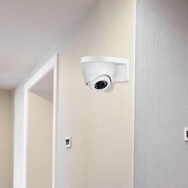 CCTV-kamera Väggfästesstativ - Universal ABS-plastkupol, vit