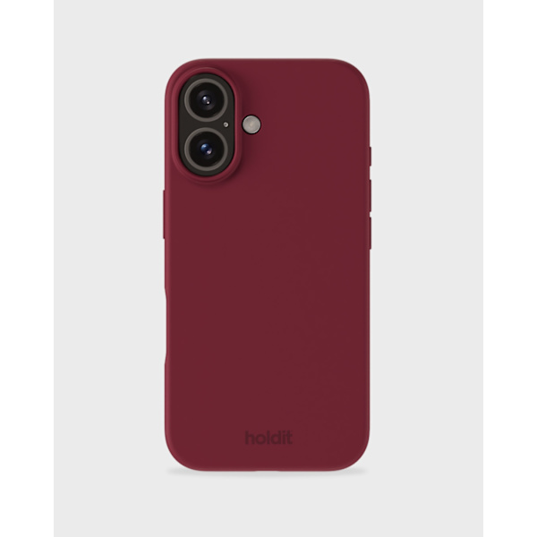 【BQ】held iPhone 16 Mobildeksel Silikon Rød Fløyel 48