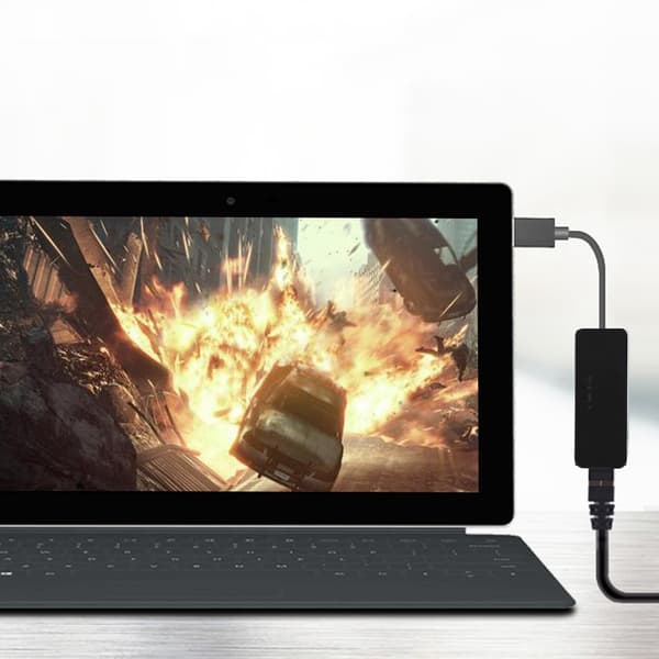 Realtek 8153B Lavstrøms Gigabit USB-netværkskort (sort)