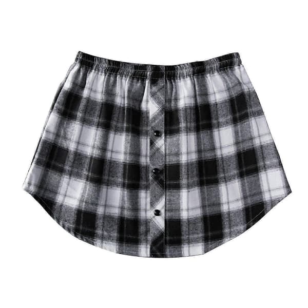 Falske skjorter for kvinner White Grid L