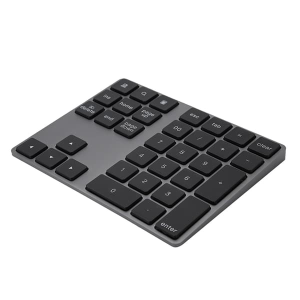 Langaton Bluetooth-numeronäppäimistö Apple-tietokoneille - Musta 34 näppäintä