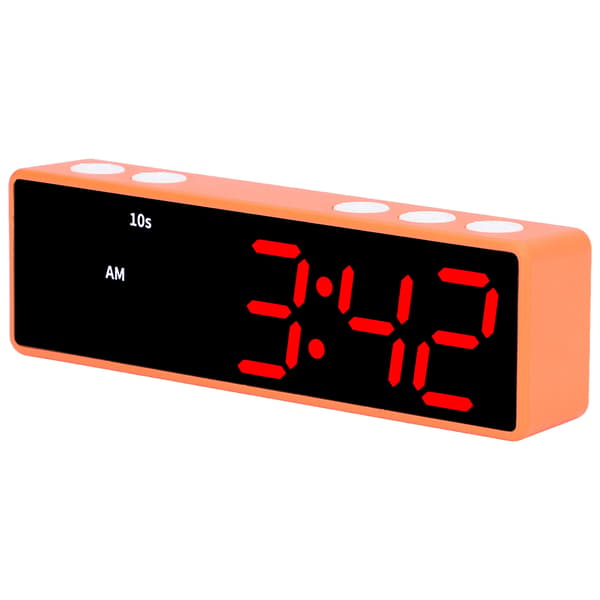 Tränings Timer LED Digital Klocka Multifunktionell Elektronisk Skrivbordsklocka Orange Ram Blå Röd Display