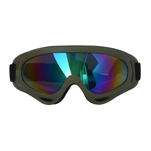 X400 Goggles Cross-country Motorsykkel Goggles Rød Ramme Farge Film Army Grønn ramme fargefilm Army Green frame color film